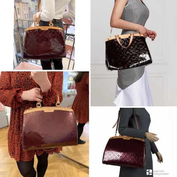 Louis Vuitton Handbags - Louis Vuitton Brea Vernis GM Amarante